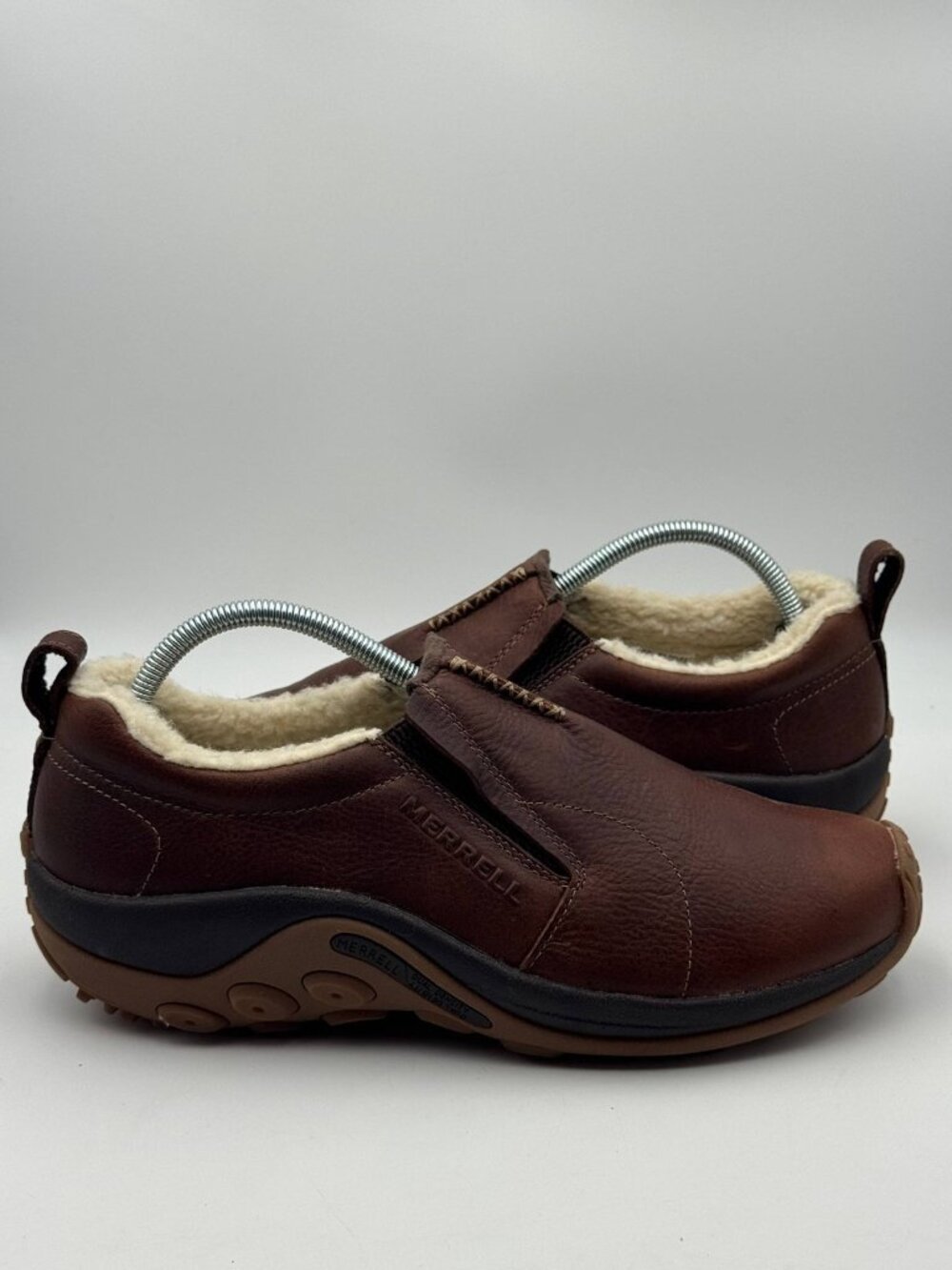 Merrell Jungle Moc Crafted Cozy Brown Slip On Shoes Mens 10.5 Leather J003063